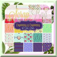2-Yard Cotton Fabric Scrap Bag for Quilting