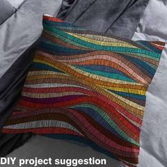 Boho Fabric By The Yard Bohemian Wavy Upholstery 10 Yards, Multi 06