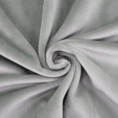 Plush Fabric | Solid Silver Grey Minky Fabric for Sewing | Super Soft Cuddle Mat