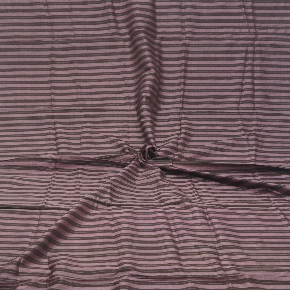 Vintage Puce 100% Pure Silk Handloom Sari Remnant 4YD Craft Fabric Silk Scrap