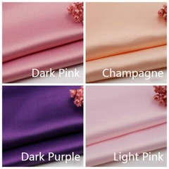 DIY Satin Silky Fabric Plain Thick Cloth Wedding Evening Dress Craft Material