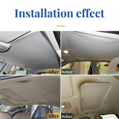 4MM Car Headliner Fabric Foam Backed Auto Roof Liner Repair Material SUV RV