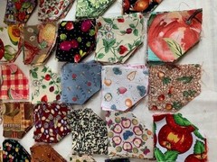 Quilting Fabric Squares 2.5″ Set of 297 Assorted Patterns Colors
