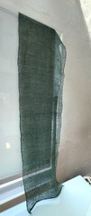 Antique Japanese BORO Indigo Kaya Mosquito Net Fabric Faded Asagi Blue Long