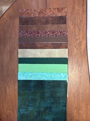 51-10” Squares Various Greens And Brown Patterns