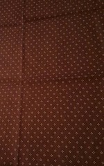 Marcus Brothers Textiles Brown Background White Floral Cotton Fabric 44″ X 36″