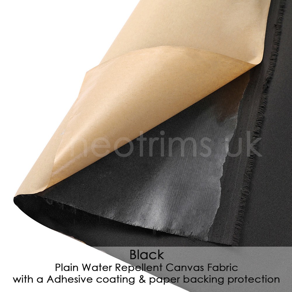 Waterproof Canvas Fabric Adhesive Back Coated Peel & Apply Crafts Decor Neotrims