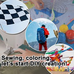 Fabric, Grey Waterproof Ripstop Nylon Fabric 40D, 60×78 Inches, Lightweight, …