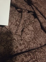 VTG CHINOISERIE Soverign Textiles Fabric Brown/Cream/Sewing/Craft/Home/44″/BTY