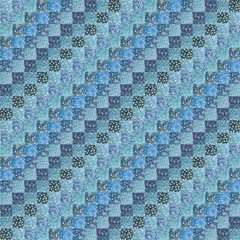 50 PCS 10×10 In Dark Paisley Precut Cotton Fabric Squares For Quilting