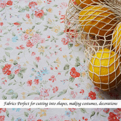 Cotton Fabric by the Yard for Sewing DIY Crafting Fashion Design Printed Floral