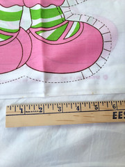 Vtg Raspberry Tart Fabric Panel Cut Sew Stuffed Doll Strawberry Shortcake 1981