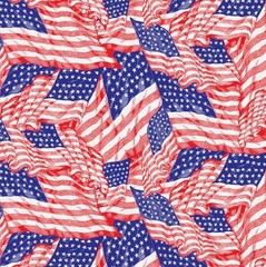 250 Years Of America•Patriotic Flags, Flag Fabric! 1yd BTY•Cotton•Fast Ship!