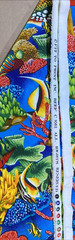 Tropical Fish Nautical Sea Coral Cotton Fabric Fit To Print 1.8yards x 45″