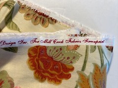 Mill Creek Floral EGGSHELL Drapery Curtain Valance Pillow Sewing Fabric 2.44 YDS