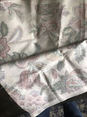 Stanley King Studio Fabric Remnant 56×22” Floral Teflon Vat Dye Screen Print