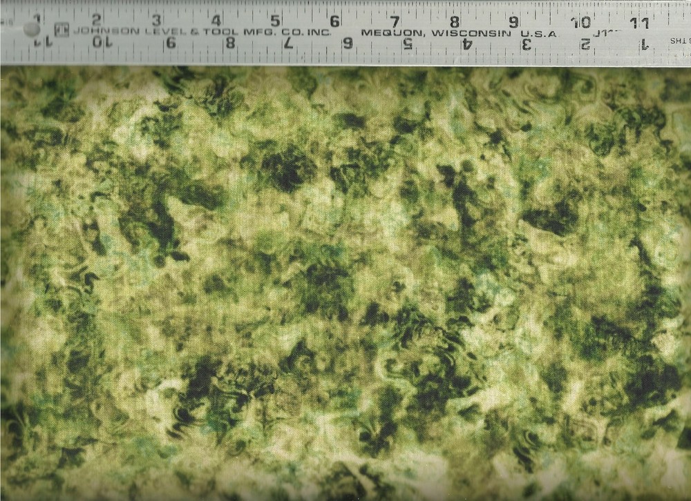 Quilting Treasures ~ Botanica Marble Blender Green 100% Cotton Quilt Fabric BTY