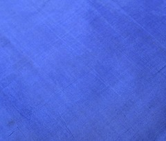 Sushila Vintage Blue Sari Remnant Scrap Multi-Purpose Pure Silk Craft Fabric