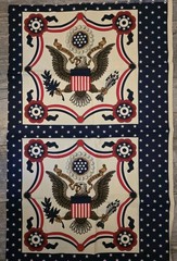 Fabric Panel Decorative Pillow 18″ squares x 45″ Lot of 2 Fabric Traditions ’90