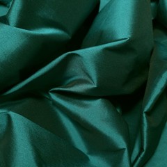 Hunter Green Teal Light Weight Crisp Faux Silk Taffeta Fabric 58″ By The Yard