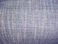 4-1/4Y KRAVET 35658 SILVER SAPPHIRE BLUE TEXTURED STRIE UPHOLSTERY FABRIC