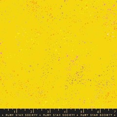 Fat Quarter Ruby Star Society “Speckled” Metallic Golden Hour Yellow Cotton