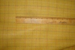 1 of 6 yds Brentano Fabric Scene Wooden pencil Plaid 15 oz Upholstery 58″w BTY