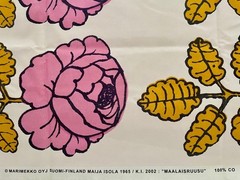 marimekko Fabric MAALAISRUUSU 135x87cm/53.14×34.25″/1.47×0.95yd Cotton marimekko