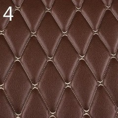 100x158cm Faux Leather Quilted PVC Fabric Car Interior Upholstery Mat