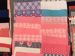 Set Of 130 Bowtie Pattern Quilting Pieces Multi Colors 7.5” Squares