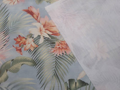 Tommy Bahama HARBOR ISLAND SEAMIST Pink Blue Tropical Floral Drapery Uph Fabric