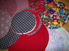 Fabric Circles Misc Patterns Two Sizes