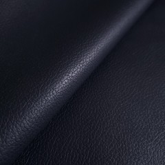 Deep Navy Matte Leatherette Fabric 54″ Subtle Pebble Grain By The Yard
