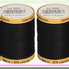 Black Cotton Thread 2 Pack 1752 Yards