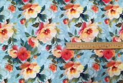 By Yrd 3D Floral Viscose Rayon Material Fabric Dress Robe Soft Breathable Cotton