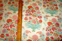 3.5 yds Pindler Fabric Asha Blossom Floral Linen Cotton Upholstery 54″x 126″ btp