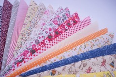 Phantomon 50pcs Cotton Fabric Craft Precut Square 10Inch x 10Inch, Assorted