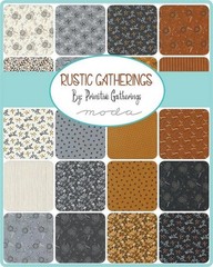 Moda Rustic Gatherings Cotton Fat Quarters Bundle 17 piece Fabric Lot New 18×22