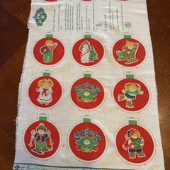 Cabbage Patch Kids Fabric Panel Tree Ornaments Or Sachets cut n sew