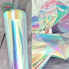1pc Clear Transparent PVC Holographic DIY Craft Multicolor Fabric Vinyl Film New