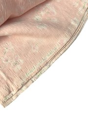 6 Yards VTG Peter Pan Fabrics Pink Floral Pink Green 61” Wide Crinkled READ