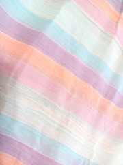 Pastel Rainbow Crepe Crinkled Gauze Light Fabric 53″ Wide BTY Sold By The Yard