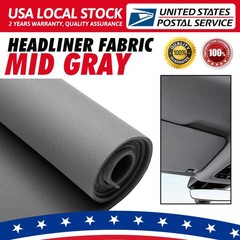 60″x60″ Flat Kit Headliner Fabric Foam Backed for Car Roof Liner Upholstery US