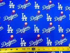 LA DODGERS WORLD CHAMPIONS MLB 100% COTTON 1 YARD PIECE BRAND NEW DESIGN