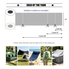 HYVAKUPPA Black 900D Waterproof Canvas Fabric 1yd