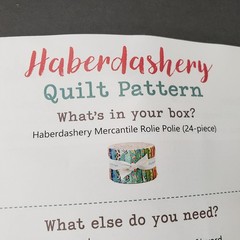 Lori Holt “Haberdashery” Quilt Pattern + Jelly Roll Fabric Riley Blake *RARE*