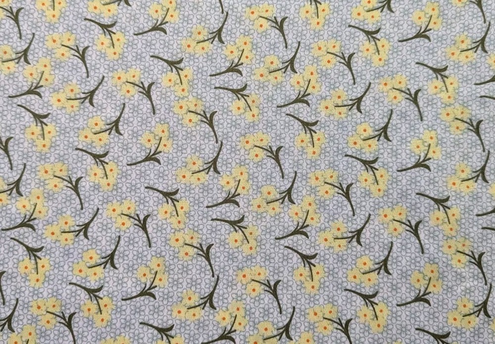 Yellow Daisy Flower Bunch Crepe Polyester Flowy Floral Fabric 80″ L x 58″ W Pc