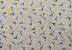 Yellow Daisy Flower Bunch Crepe Polyester Flowy Floral Fabric 80″ L x 58″ W Pc