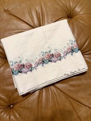 Vtg Daisy Kingdom 1992 Lilacs & Roses Double Border Cotton Fabric 5YD 32IN X 45W