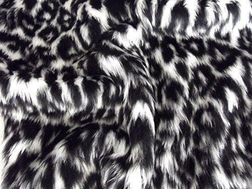 Animal Fun Faux Fur Fabric Material – SNOW LEOPARD